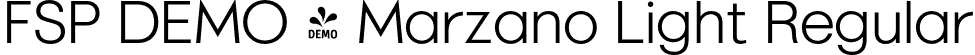 FSP DEMO - Marzano Light Regular font - Fontspring-DEMO-marzano-003-light.otf