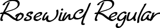 Rosewind Regular font - rosewind.ttf