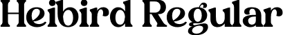 Heibird Regular font - Heibird.otf