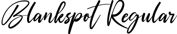 Blankspot Regular font - Blankspot-gx9x4.otf