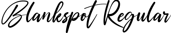 Blankspot Regular font - Blankspot-owlw4.ttf