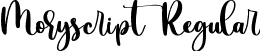 Moryscript Regular font - Moryscript Regular.ttf