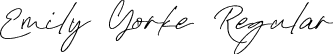 Emily Yorke Regular font - Emily Yorke - Signature Script Font.otf