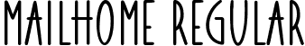 Mailhome Regular font - Mailhome Regular.ttf