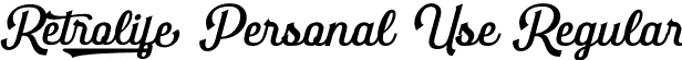 Retrolife Personal Use Regular font - RetrolifePersonalUse-9YrEy.otf