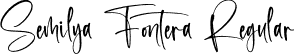 Semilya Fontera Regular font - Semilya Fontera.otf