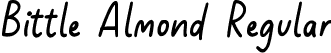 Bittle Almond Regular font - Bittle Almond Regular.ttf