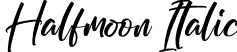 Halfmoon Italic font - Halfmoon Italic.ttf