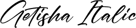 Getisha Italic font - Getisha Italic.ttf