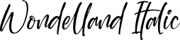 Wondelland Italic font - Wondelland Italic.otf