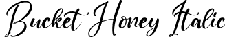 Bucket Honey Italic font - Bucket  Honey Italic.ttf