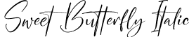 Sweet Butterfly Italic font - Sweet-Butterfly-Italic.otf