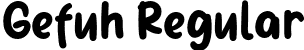 Gefuh Regular font - GefuhPersonalUse-Regular.otf