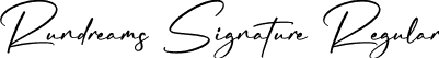 Rundreams Signature Regular font - Rundreams-Signature.otf