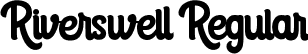 Riverswell Regular font - Riverswell-ALRPA.ttf