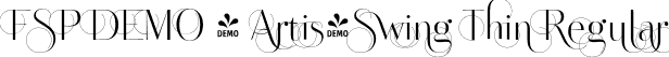 FSP DEMO - Artis-Swing Thin Regular font - Fontspring-DEMO-artis-swing-thin.otf