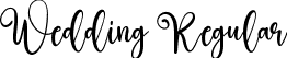 Wedding Regular font - Wedding.ttf