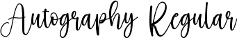 Autography Regular font - Autography.ttf