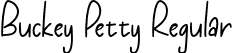 Buckey Petty Regular font - Buckey Petty.otf