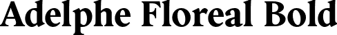 Adelphe Floreal Bold font - Adelphe-FlorealBold.otf