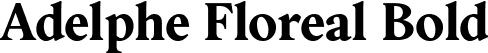 Adelphe Floreal Bold font - Adelphe-FlorealBold.ttf