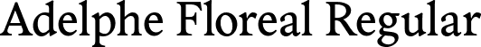 Adelphe Floreal Regular font - Adelphe-FlorealRegular.ttf