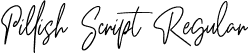 Pillish Script Regular font - Pillish Script.ttf