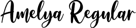 Amelya Regular font - Amelya-nRAvR.ttf