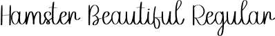 Hamster Beautiful Regular font - HamsterBeautiful.otf