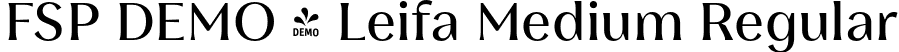 FSP DEMO - Leifa Medium Regular font - Fontspring-DEMO-leifa-medium-1.otf