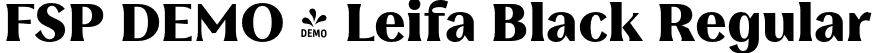 FSP DEMO - Leifa Black Regular font - Fontspring-DEMO-leifa-black-1.otf