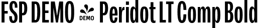 FSP DEMO - Peridot LT Comp Bold font - Fontspring-DEMO-peridotlatin-compressedbold.otf