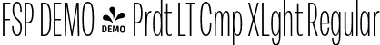 FSP DEMO - Prdt LT Cmp XLght Regular font - Fontspring-DEMO-peridotlatin-compressedextralight.otf