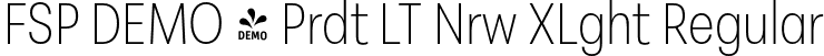 FSP DEMO - Prdt LT Nrw XLght Regular font - Fontspring-DEMO-peridotlatin-narrowextralight.otf