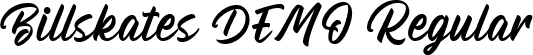 Billskates DEMO Regular font - Billskates DEMO.ttf