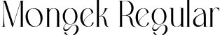 Mongek Regular font - MongekRegular-K7Pye.ttf