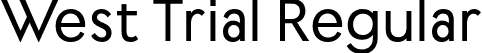 West Trial Regular font - WestTrial-Regular.otf