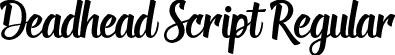 Deadhead Script Regular font - Deadhead Script.otf