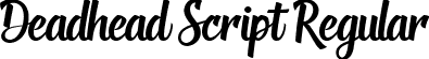 Deadhead Script Regular font - Deadhead Script.ttf