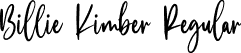 Billie Kimber Regular font - Billie-Kimber-Demo.otf