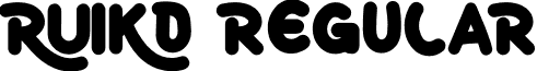 RUIKO Regular font - RUIKO.ttf