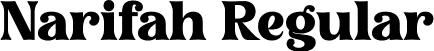 Narifah Regular font - Narifah.ttf