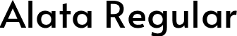 Alata Regular font - Alata-Regular.ttf