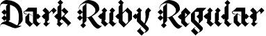 Dark Ruby Regular font - Dark Ruby.otf