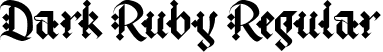 Dark Ruby Regular font - Dark Ruby.ttf