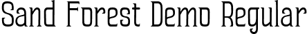 Sand Forest Demo Regular font - sandforestdemo-regular.ttf