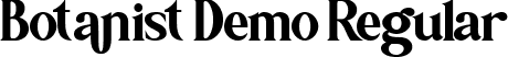 Botanist Demo Regular font - Botanist Demo Regular  TTF.ttf