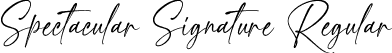 Spectacular Signature Regular font - SpectacularSignature.ttf