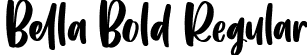 Bella Bold Regular font - Bella Bold.ttf