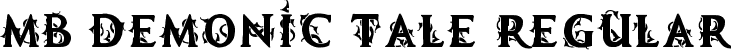 MB Demonic Tale Regular font - MB-Demonic_Tale.ttf